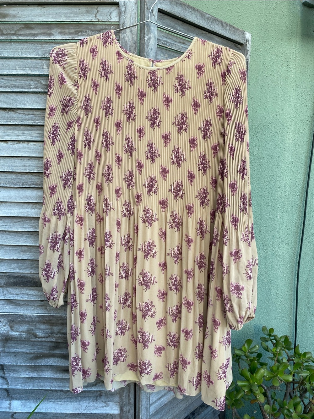 Wilfred Cream Top with Mauve Floral Print